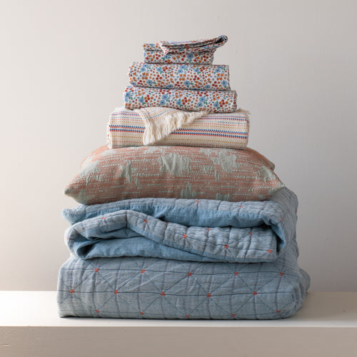 Shadow Floral Jacquard Pillow