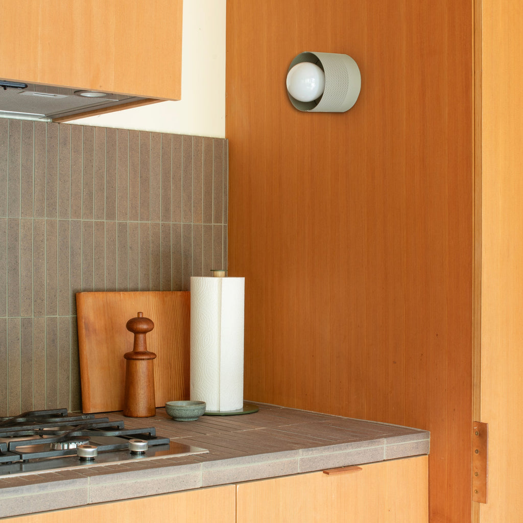 Harlow Single Sconce::alder-satin::hover