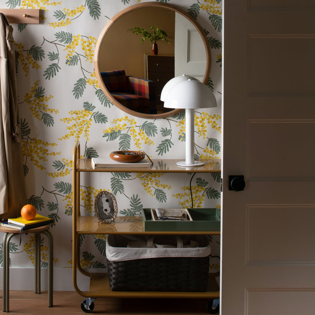 Oak Chamfered Mirror - Round