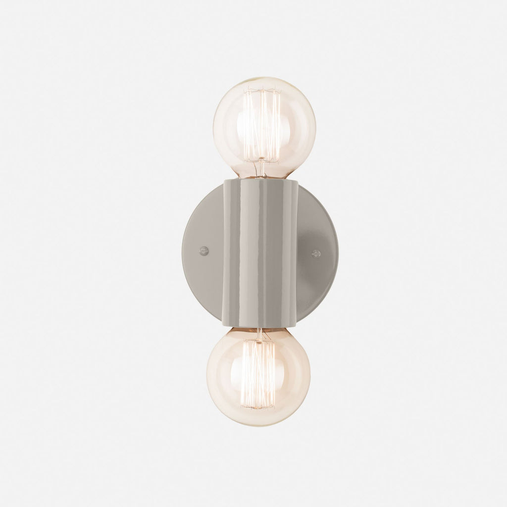 Cylinder Double Sconce