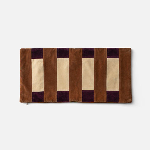 Pieced Velvet Pillow Cover