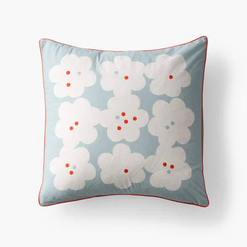 Paper Flower Pillow Sham::paper flower - blue::main