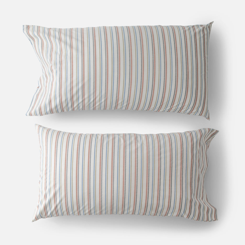 Fresh Stripe Percale Pillow Case, Set of 2