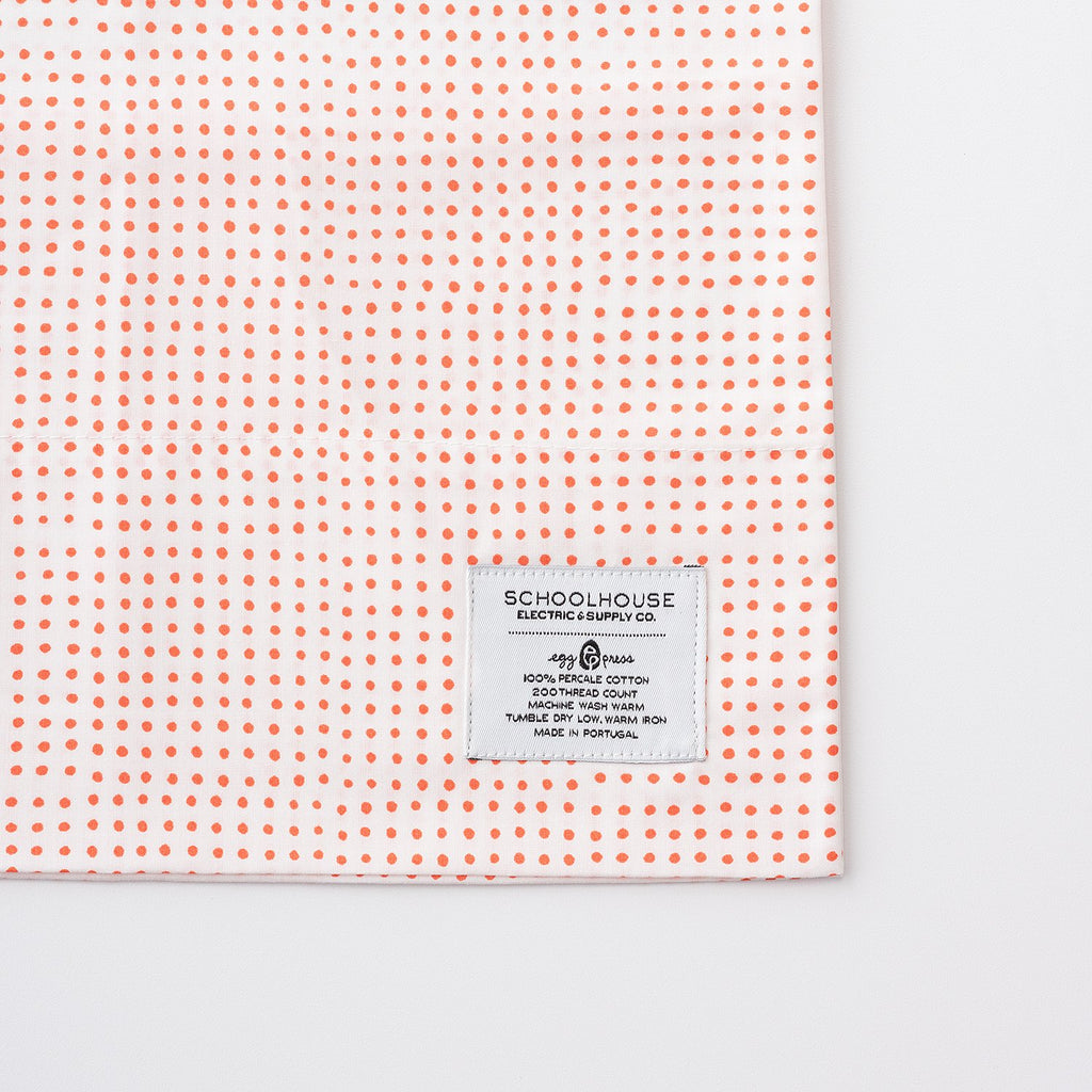 Dot Percale Pillow Case, Set of 2